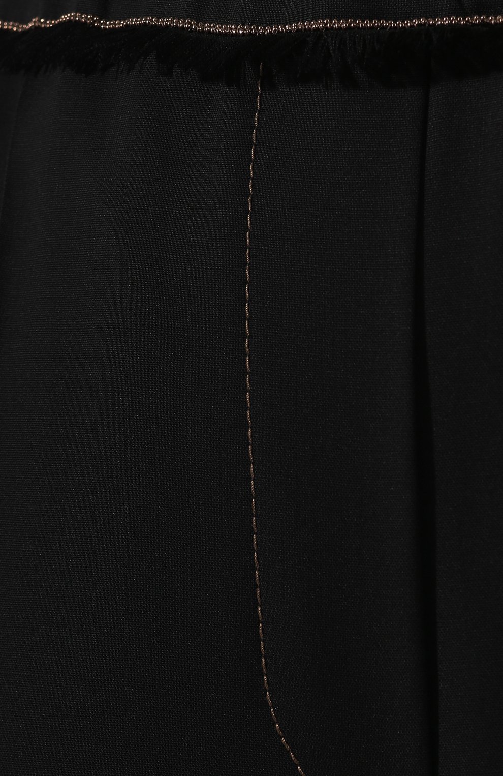 Шерстяные брюки BRUNELLO CUCINELLI черного цвета по цене 107500 руб., арт. M0H61P6897, фото 5 Шерстяные брюки BRUNELLO CUCINELLI, арт. M0H61P6897, фото 5