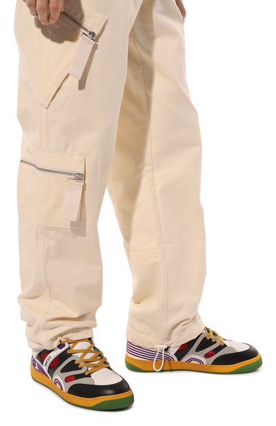 Комбинированные кеды basket GUCCI, арт. 661303 2SH90, фото 3