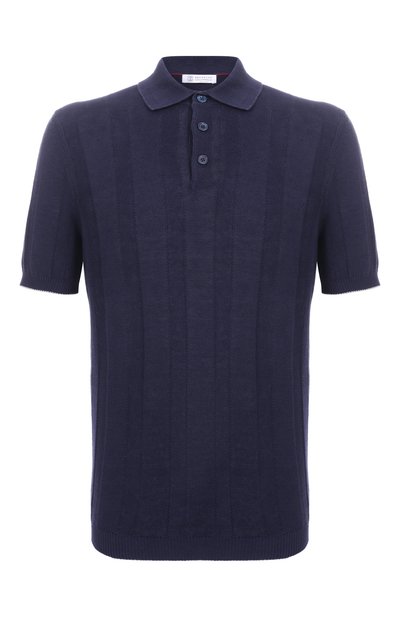 Мужская поло изо льна и хлопка BRUNELLO CUCINELLI, арт. M2L707815