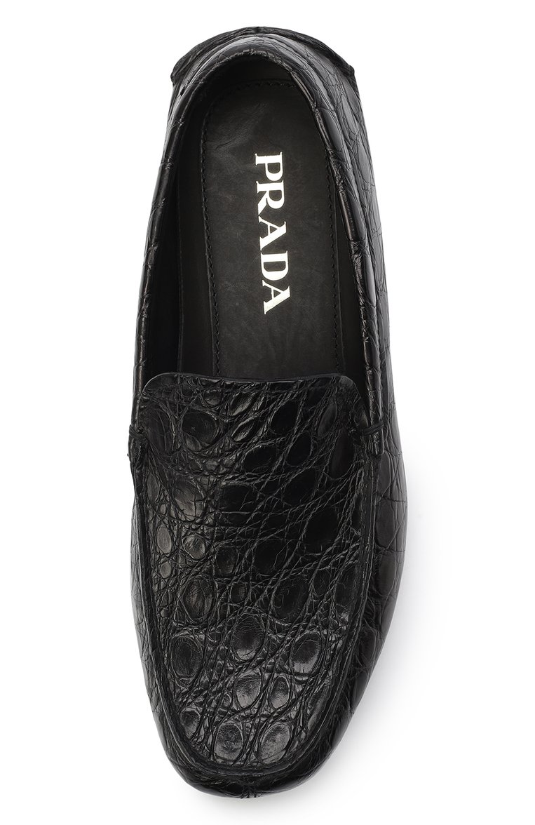 Мокасины из кожи каймана PRADA, арт. 2DD003-3AZ7-F0002, фото 4
