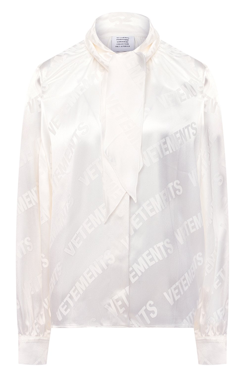 Блузка из вискозы VETEMENTS, арт. WE51SH700W 2606/WHITE/WHITE, фото 1