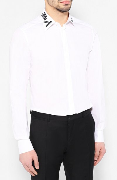 Хлопковая рубашка DOLCE & GABBANA, арт. G5FT7Z/FU5K9, фото 3