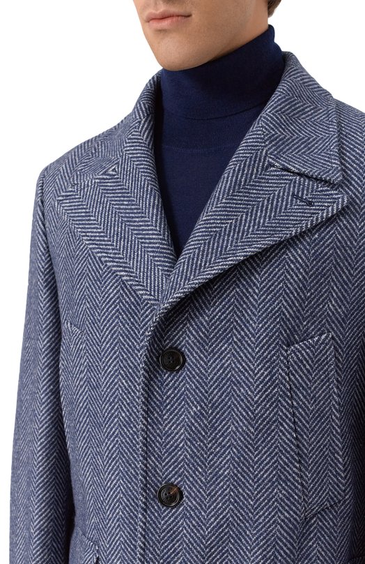 Пальто из кашемира и шелка Brunello Cucinelli MV4057043 Синий  MV4057043 Фото 5