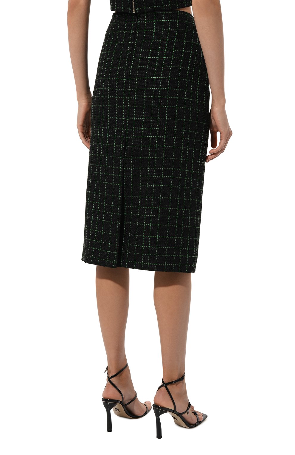 Твидовая юбка ELIE SAAB черного цвета по цене 82900 руб., арт. SK058N, фото 4 Твидовая юбка ELIE SAAB, арт. SK058N, фото 4