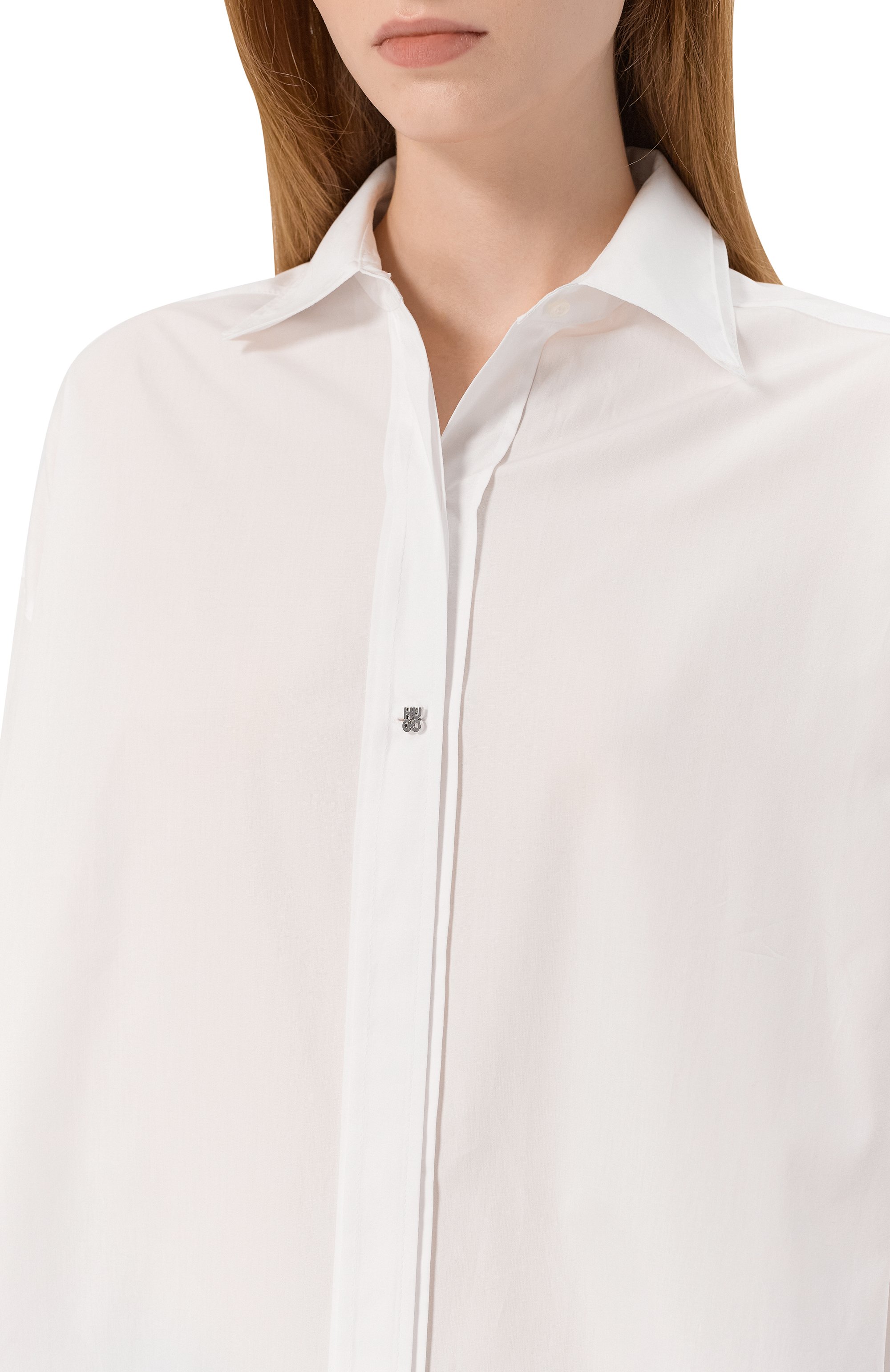 Хлопковая рубашка HUGO, арт. 50548408, фото 5