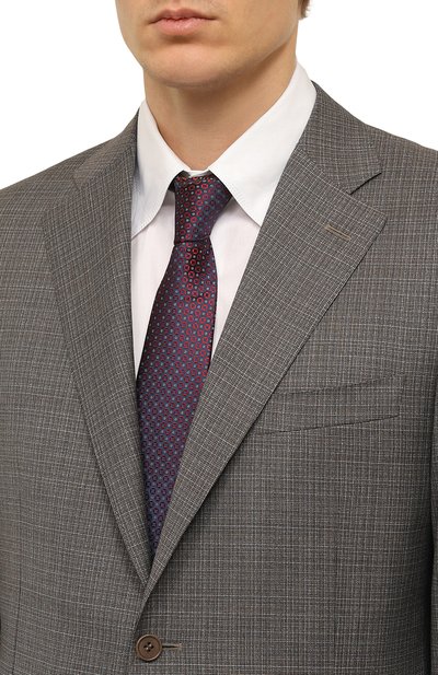 Шелковый галстук GIORGIO ARMANI бордового цвета по цене 21500 руб., арт. 360054/3R927, фото 2 Шелковый галстук GIORGIO ARMANI, арт. 360054/3R927, фото 2