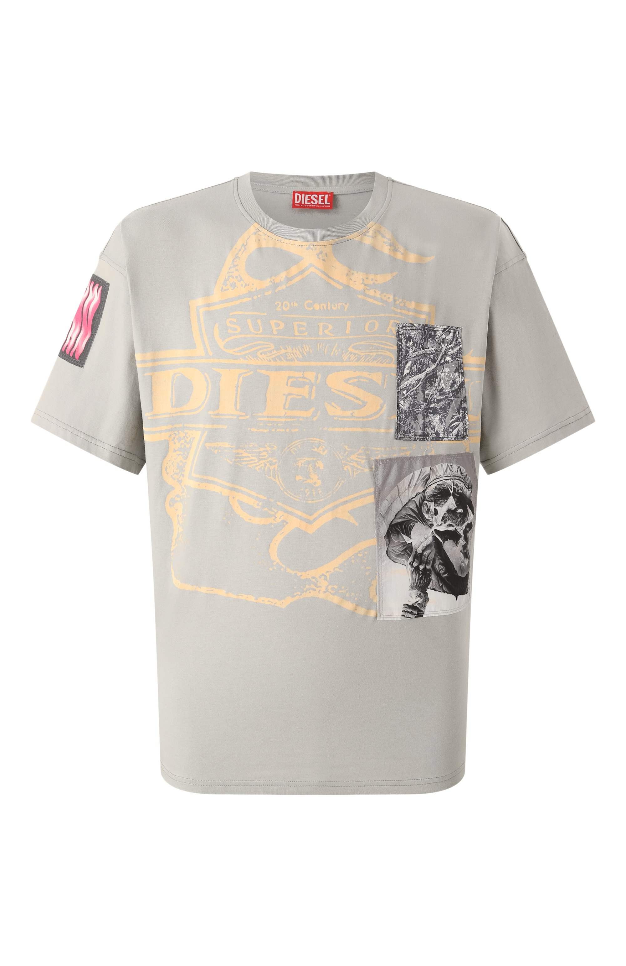 Хлопковая футболка DIESEL, арт. A16162/0PLAT, фото 1