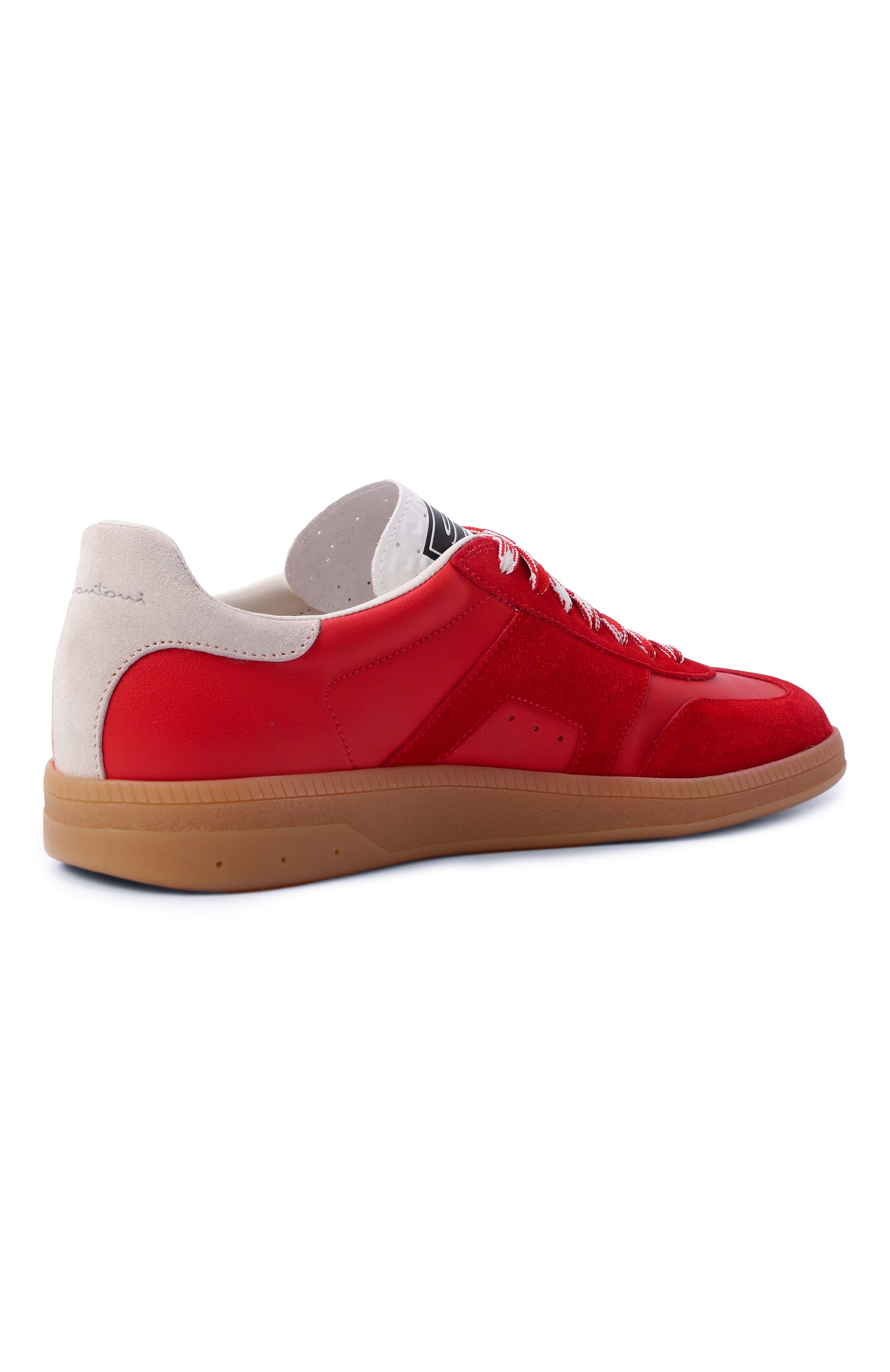 Кожаные кеды dbs oly SANTONI, арт. WBPG61244FARSKBE, фото 5