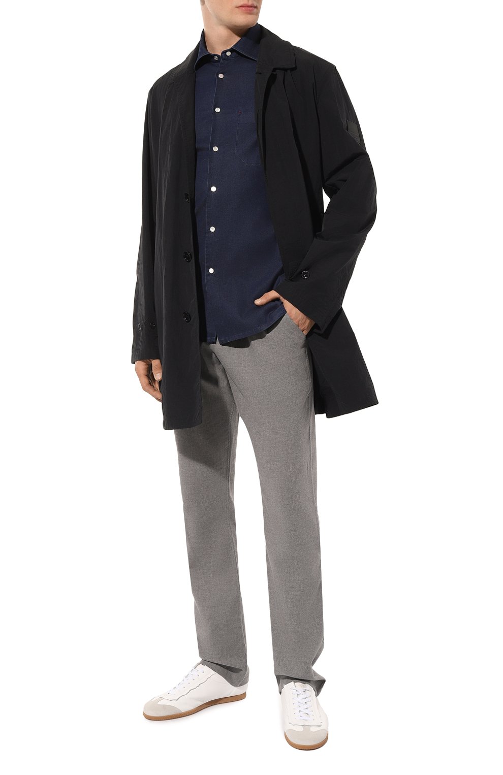 Хлопковая рубашка KITON, арт. UMCNERCH0847501, фото 2