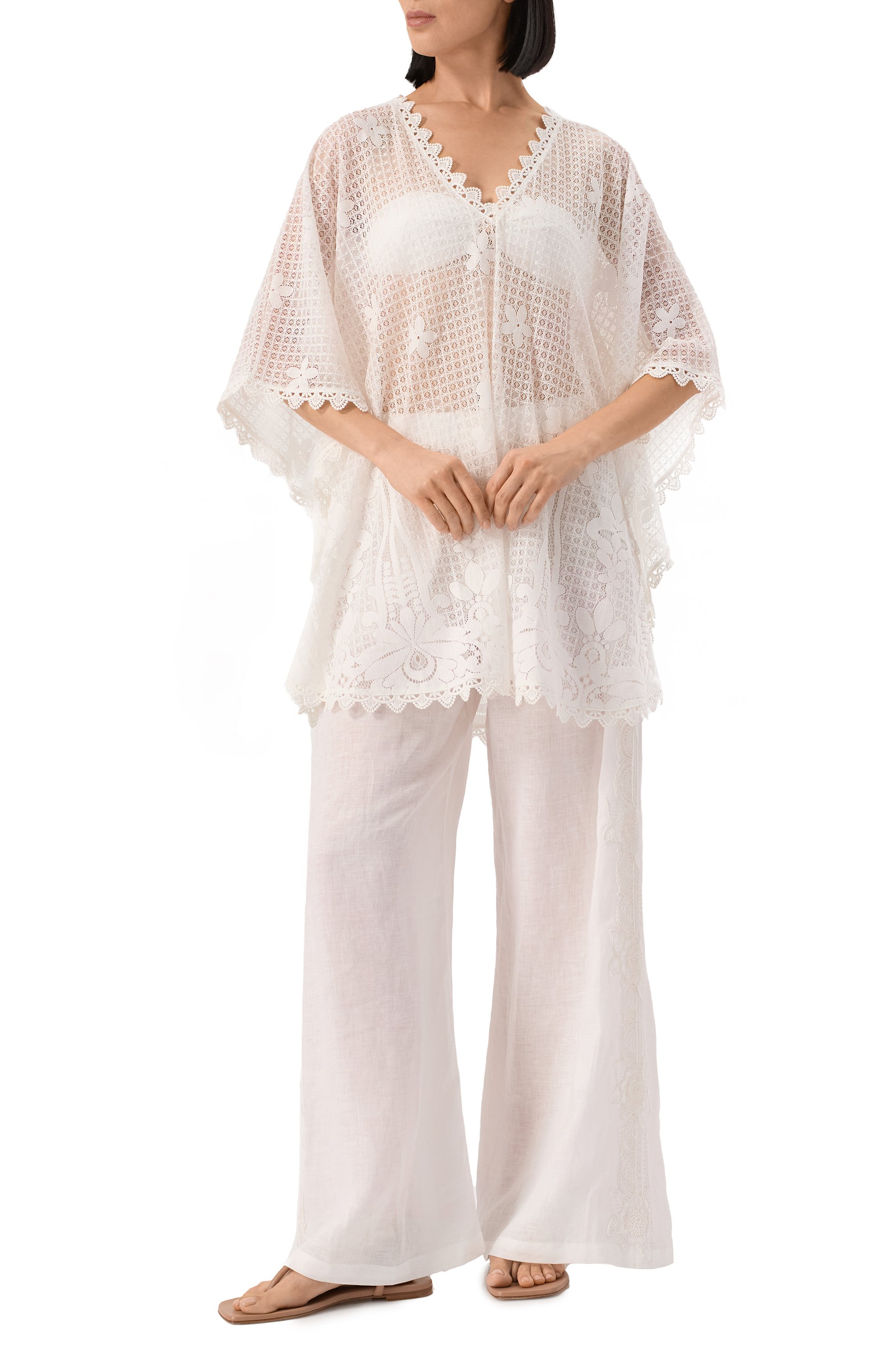 Хлопковая туника MELISSA ODABASH, арт. JOSIE CR, фото 2