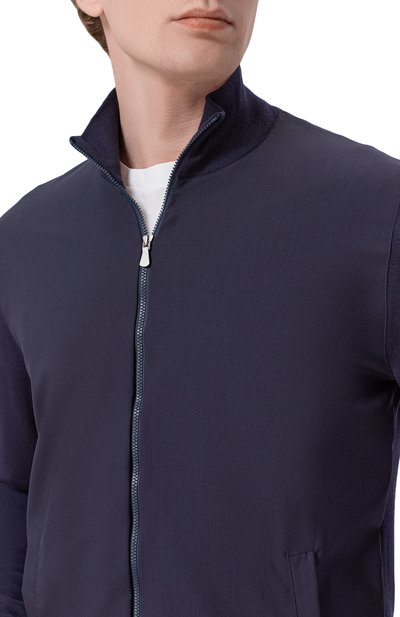 Шерстяной кардиган GRAN SASSO темно-синего цвета по цене 59950 руб., арт. 43165/14721, фото 5 Шерстяной кардиган GRAN SASSO, арт. 43165/14721, фото 5