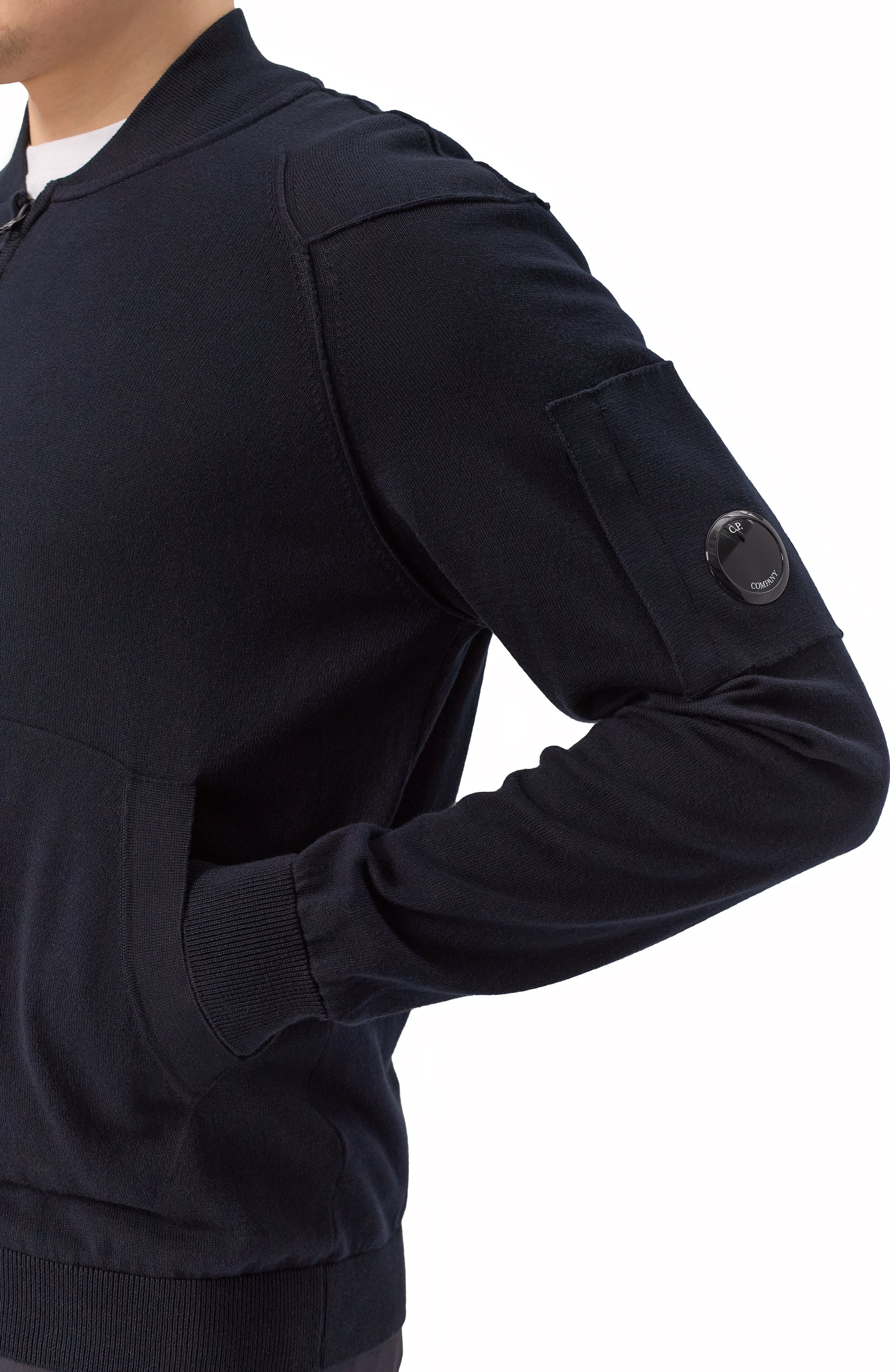 Хлопковый кардиган C.P. COMPANY, арт. 18CMKN084A004037A, фото 5