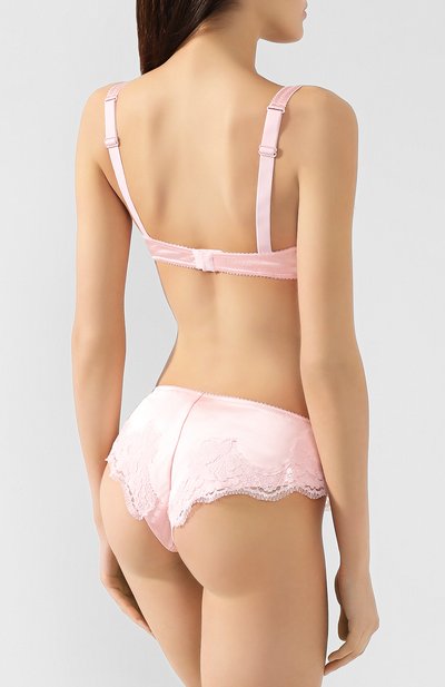 Шелковый бюстгальтер DOLCE & GABBANA розового цвета по цене 35800 руб., арт. 01A14T/FUAD8, фото 3 Шелковый бюстгальтер DOLCE & GABBANA, арт. 01A14T/FUAD8, фото 3