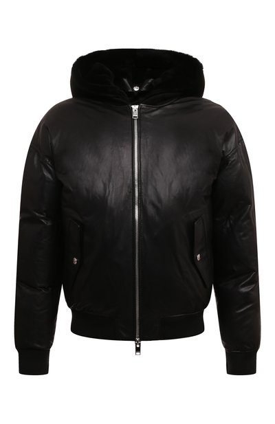Мужской кожаный бомбер JACOB LEE, арт. MLJ069AW24GB