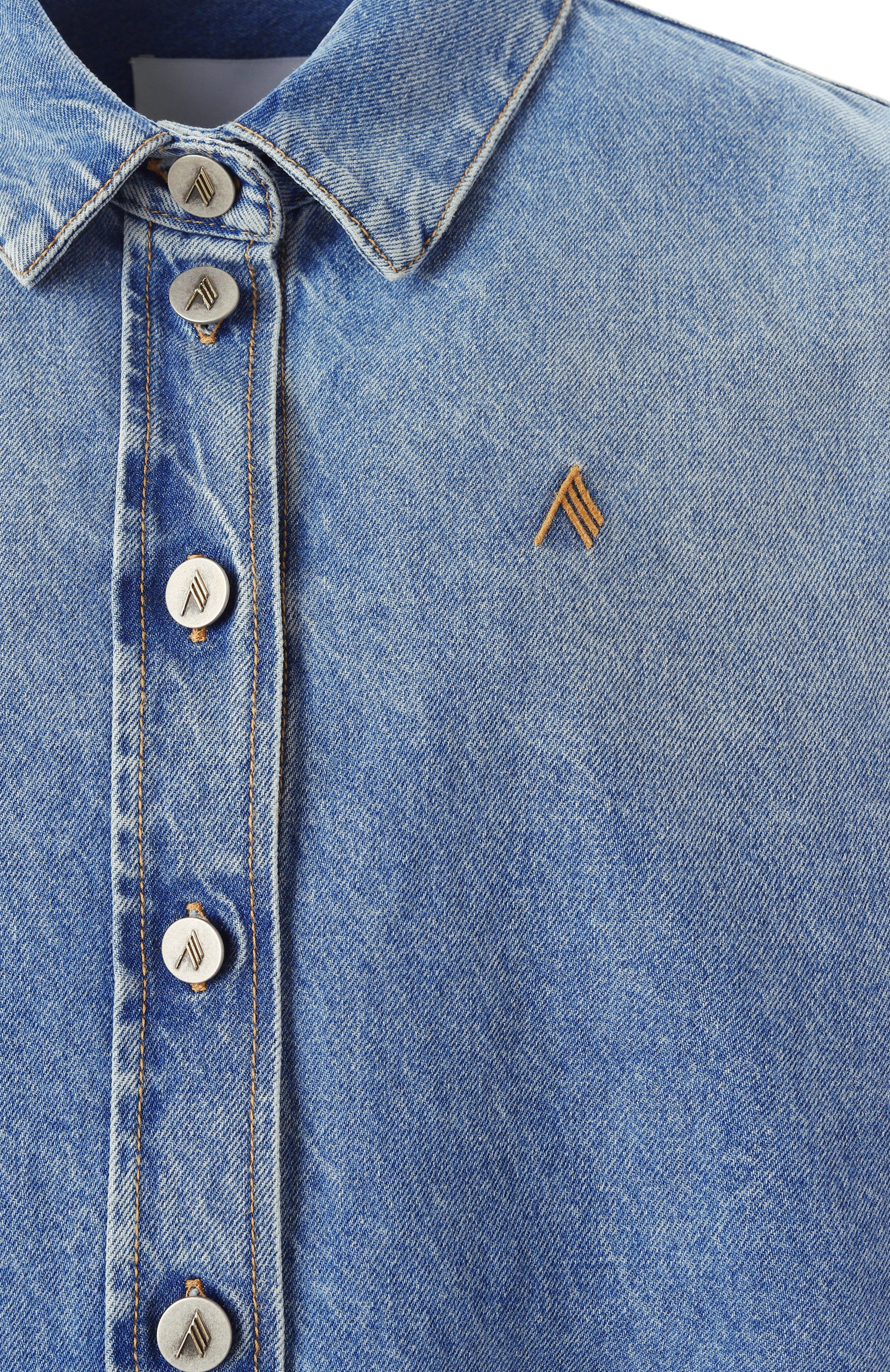 Джинсовая рубашка THE ATTICO, арт. 250WCB00068/DDD085AA, фото 6