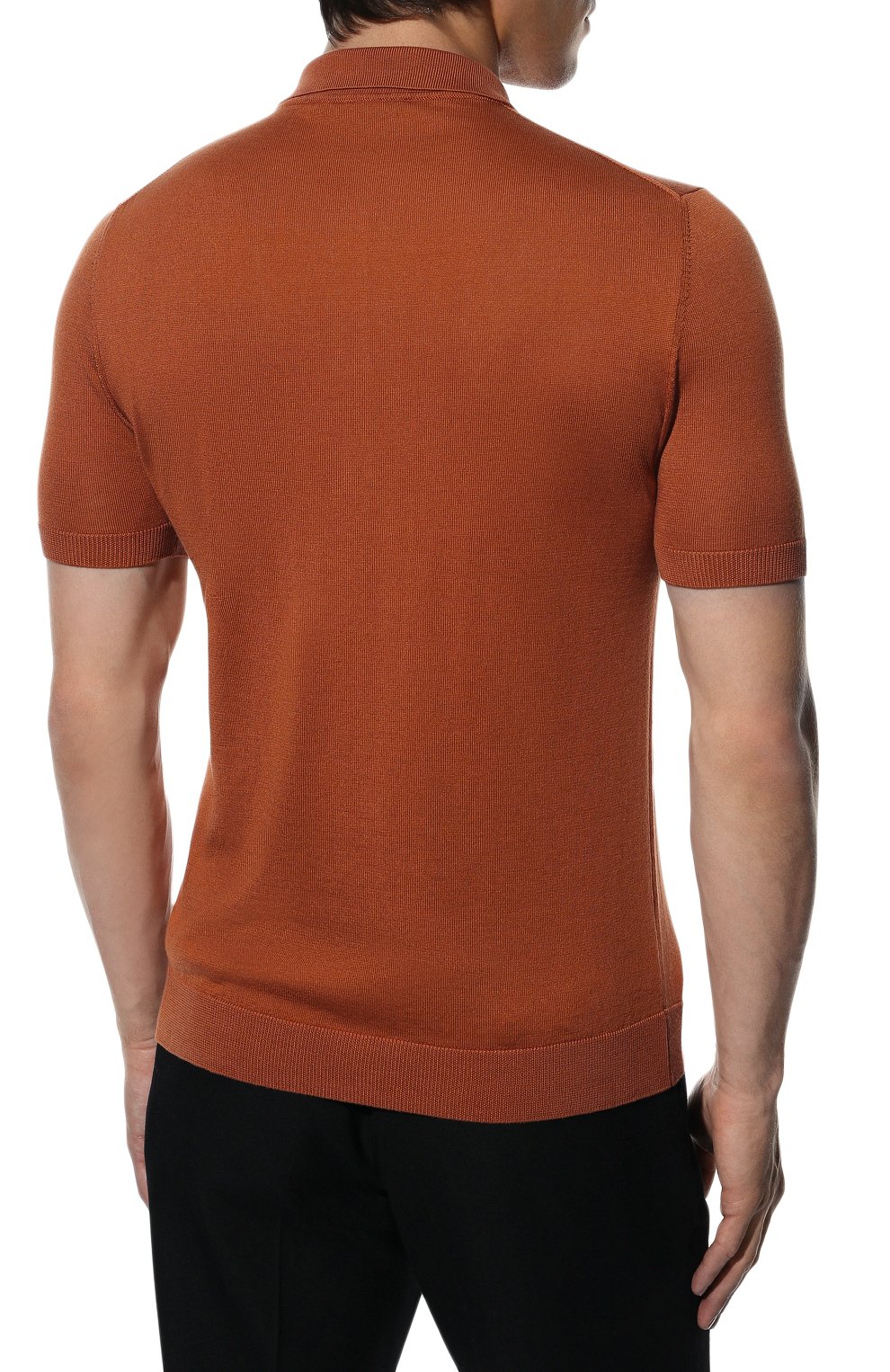 Поло из хлопка и шелка ANDREA CAMPAGNA, арт. P22-111, фото 4