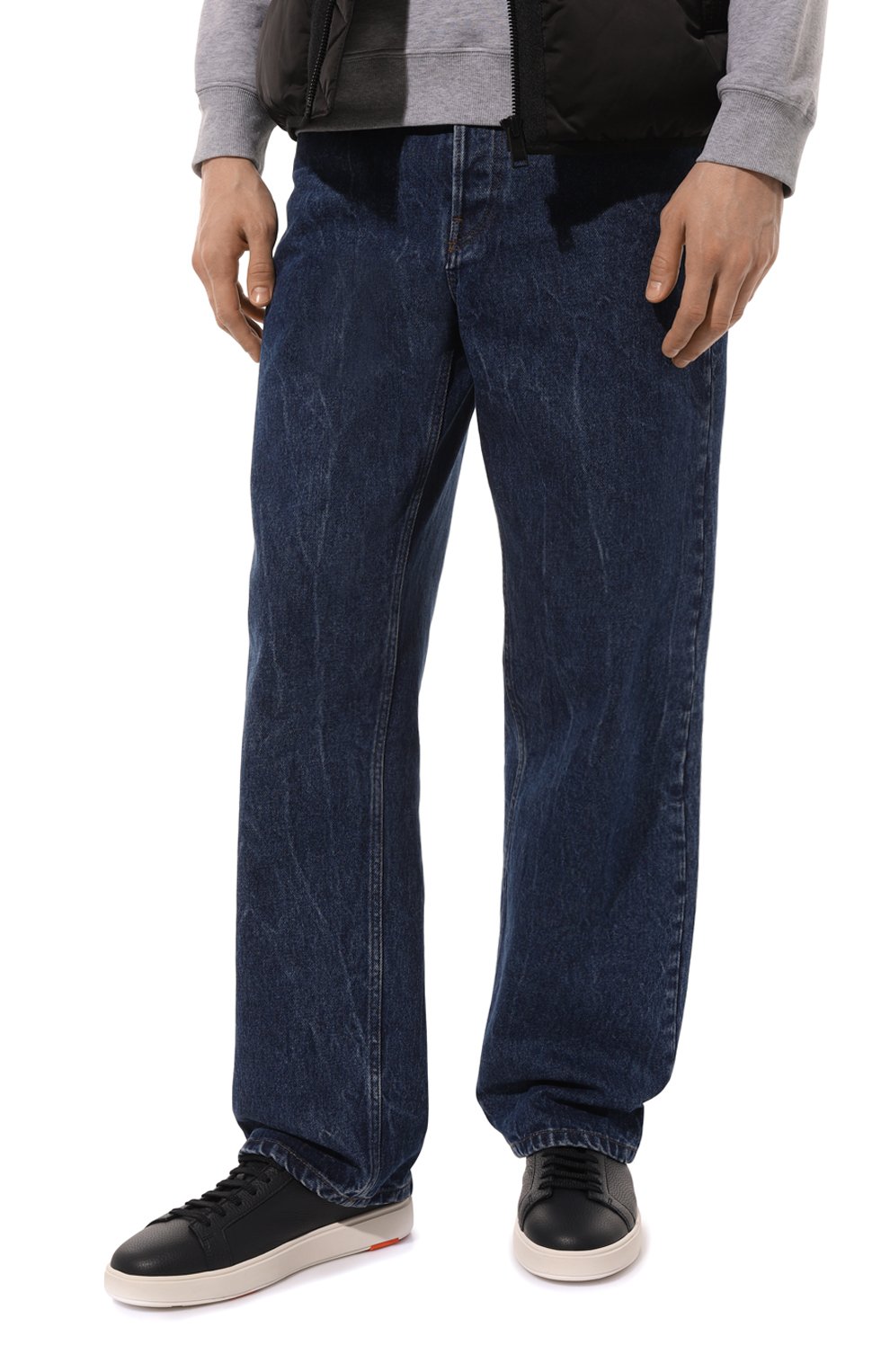 Кожаные кеды cleanic SANTONI, арт. MBCD21430BARCSB4I48, фото 3