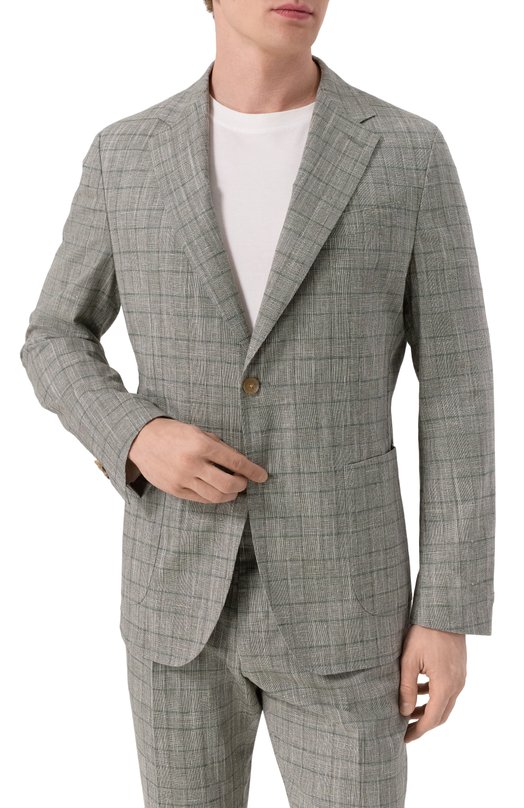 Пиджак из хлопка и шерсти Windsor 13 GI0RN0 10019056/30045435 Зелёный  13 GI0RN0 10019056/30045435 Фото 5