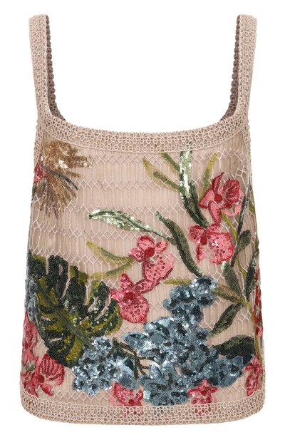 Женский топ из хлопка и шелка ELIE SAAB, арт. T0184PS25/YA036