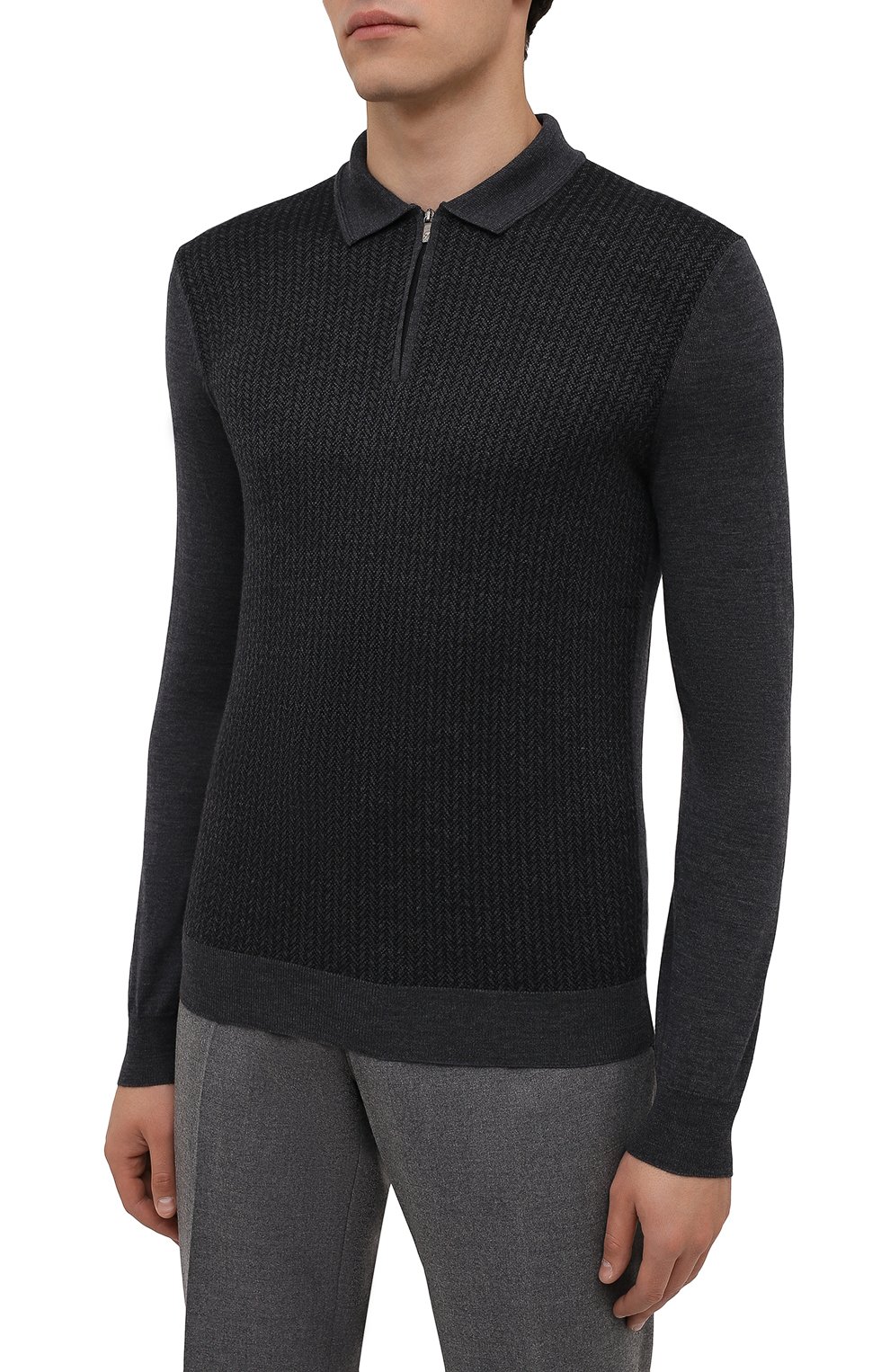Шерстяное поло CORNELIANI, арт. 88M509-1825151/00, фото 3