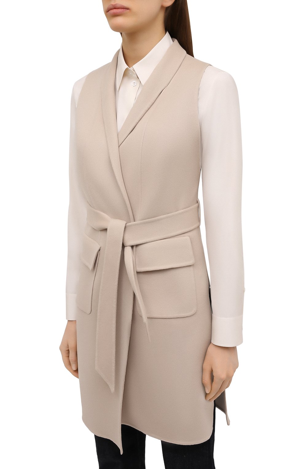 Кашемировый жилет LORO PIANA бежевого цвета по цене 338000 руб., арт. FAG3518, фото 3 Кашемировый жилет LORO PIANA, арт. FAG3518, фото 3