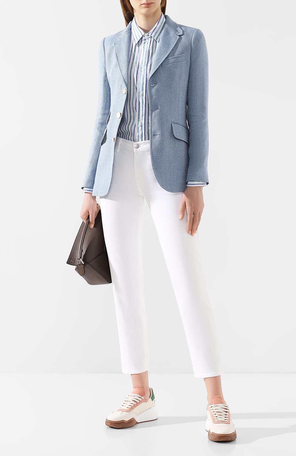 Жакет из смеси льна и шелка POLO RALPH LAUREN синего цвета по цене 72600 руб., арт. 211780939, фото 2 Жакет из смеси льна и шелка POLO RALPH LAUREN, арт. 211780939, фото 2