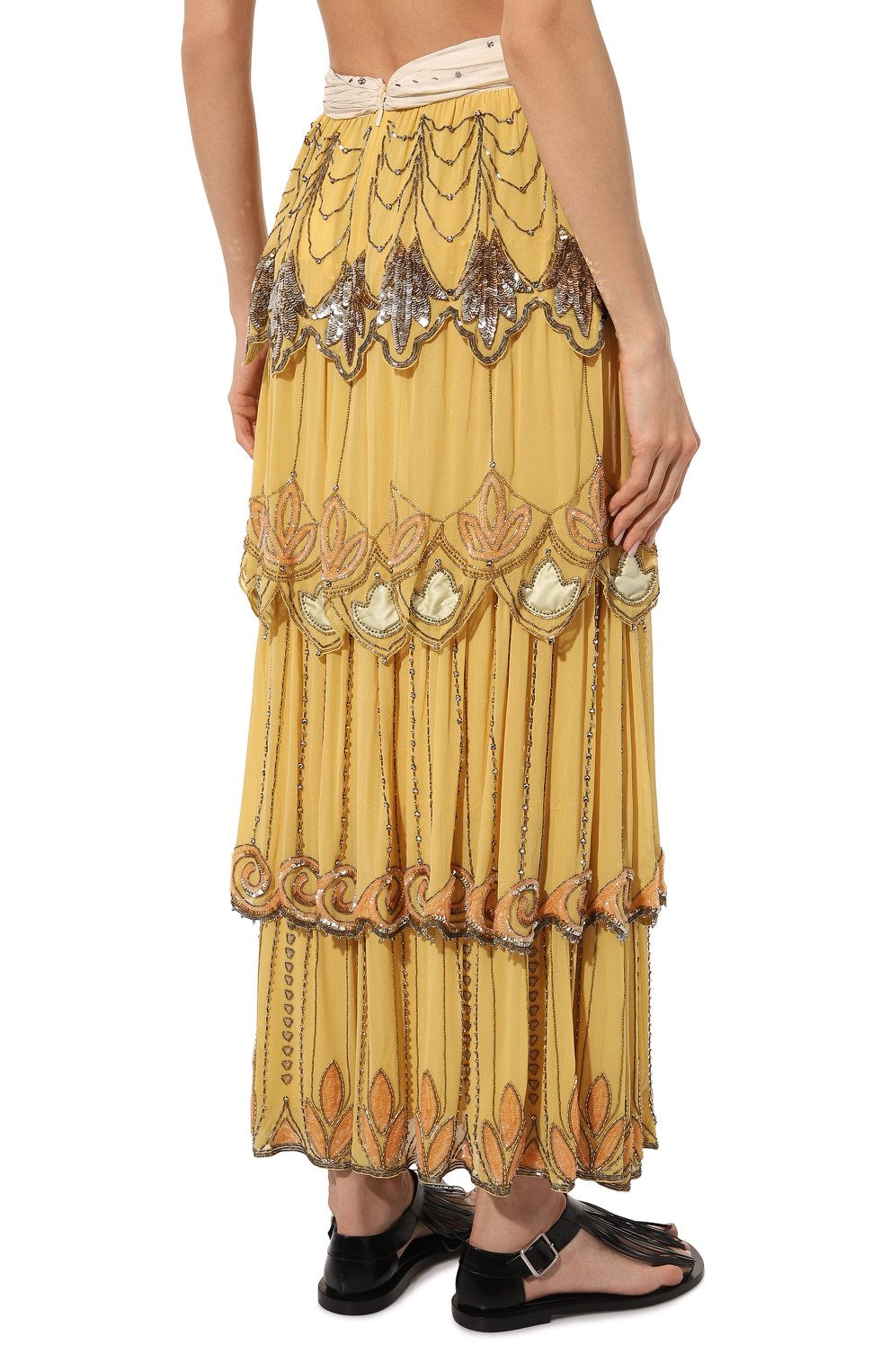 Шелковая юбка GUCCI, арт. 608936 ZADPW, фото 4