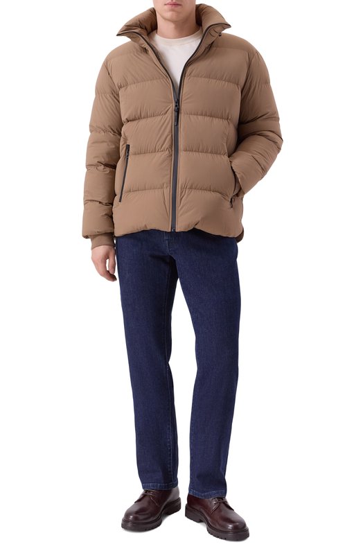 Шерстяное пальто с пуховой подстежкой Rudsak 6124503/DRAL Коричневый  6124503/DRAL Фото 8