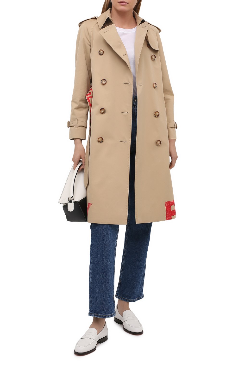 Хлопковый тренч BURBERRY бежевого цвета по цене 325500 руб., арт. 8037621, фото 2 Хлопковый тренч BURBERRY, арт. 8037621, фото 2