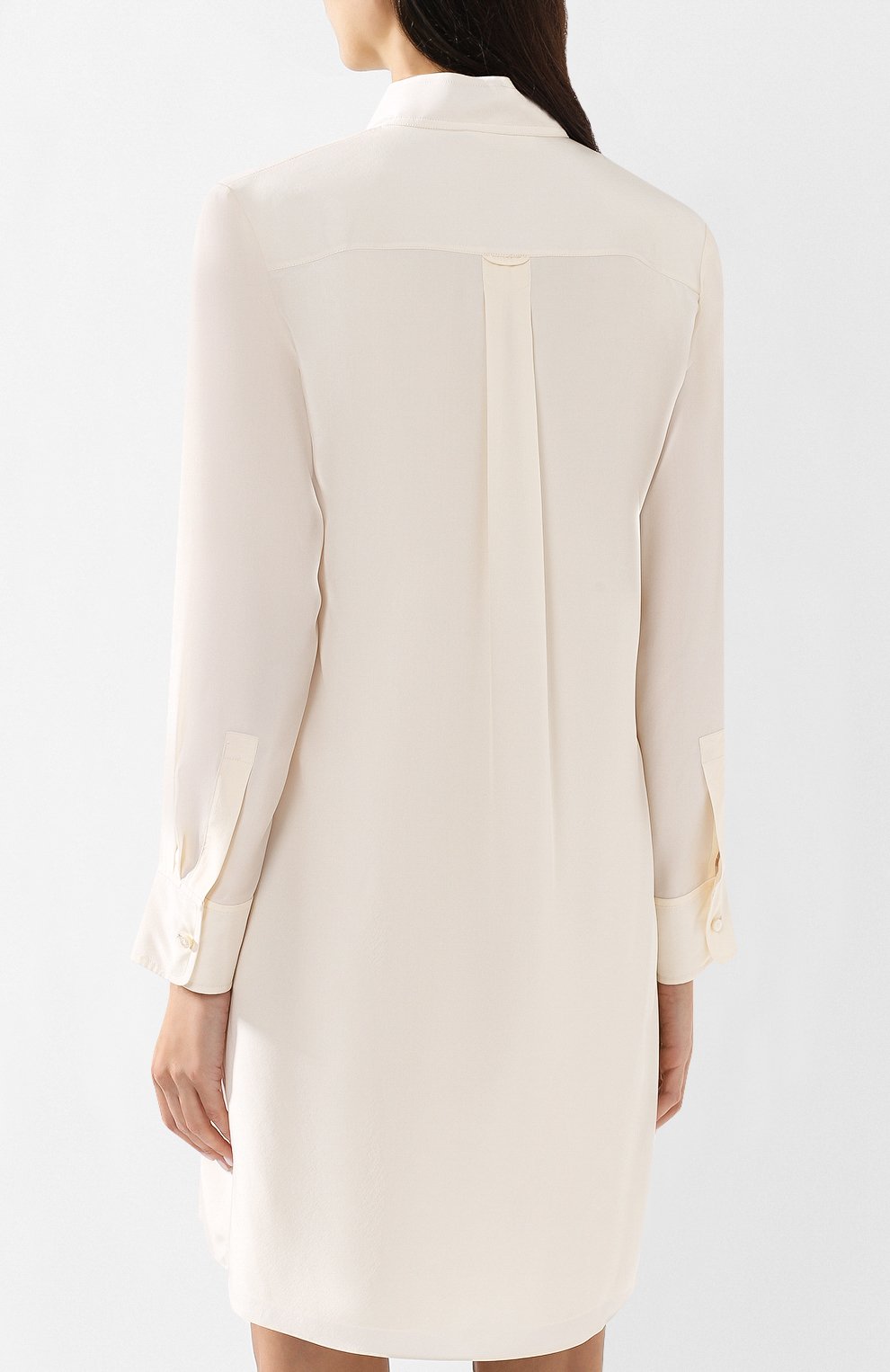 Однотонное шелковое платье с бантом CHLOÉ, арт. CHC18AR047011, фото 4