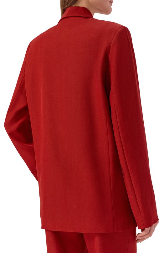 Жакет из вискозы и шерсти Loulou de Saison MINKA Красный  MINKA Фото 4