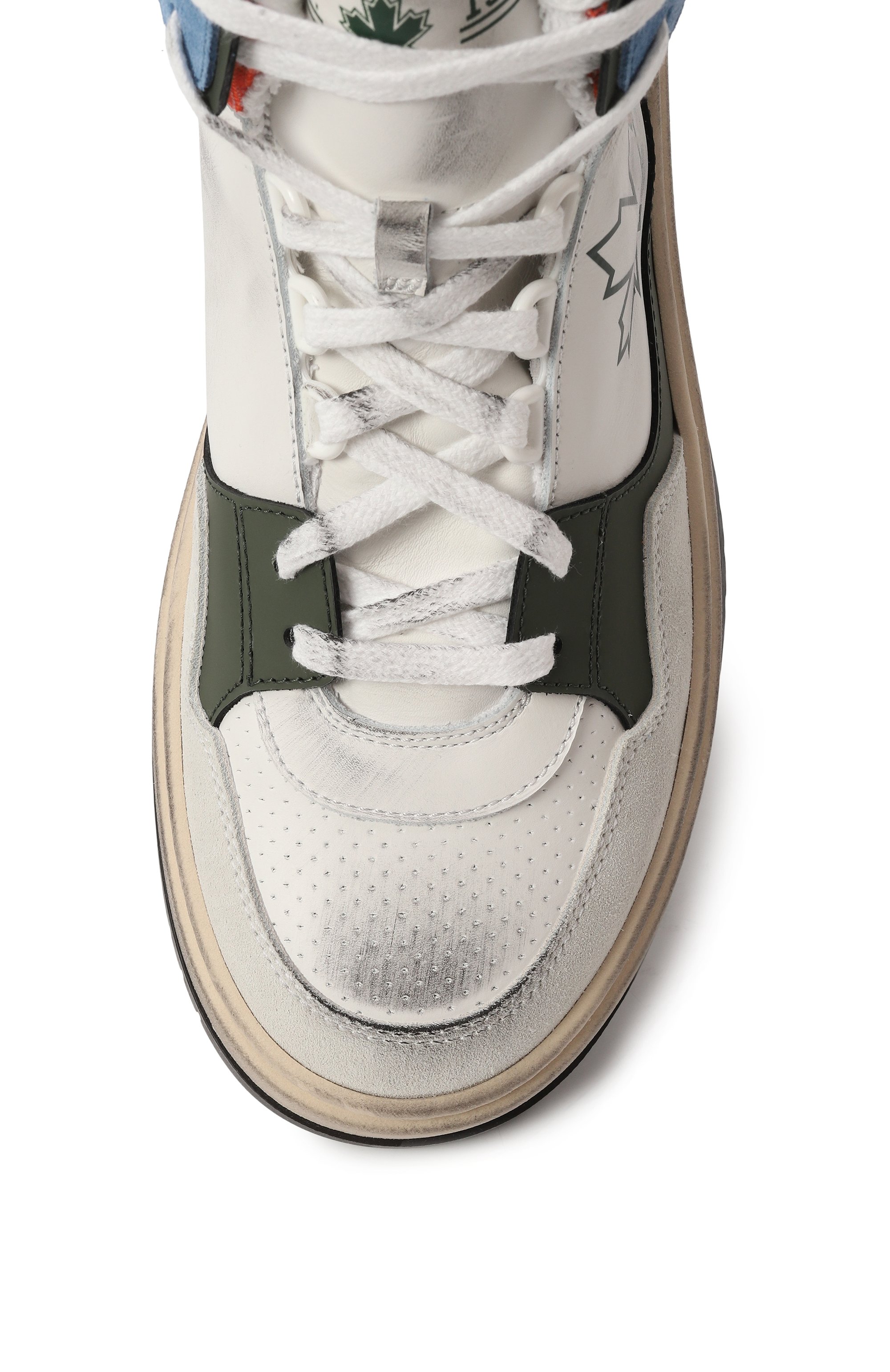 Кожаные кеды DSQUARED2, арт. 80241/VAR2/36-40, фото 4