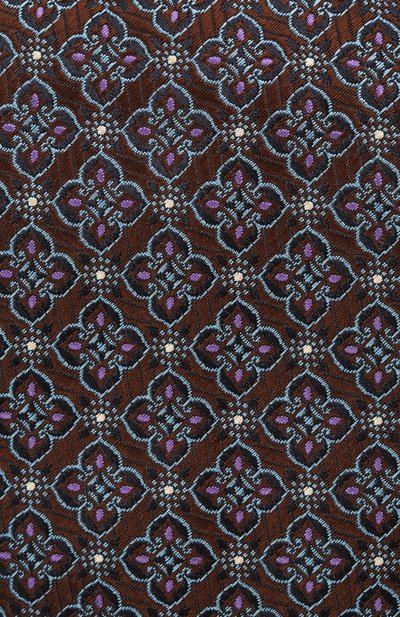 Шелковый галстук CANALI коричневого цвета по цене 14650 руб., арт. 18/HJ03295, фото 3 Шелковый галстук CANALI, арт. 18/HJ03295, фото 3