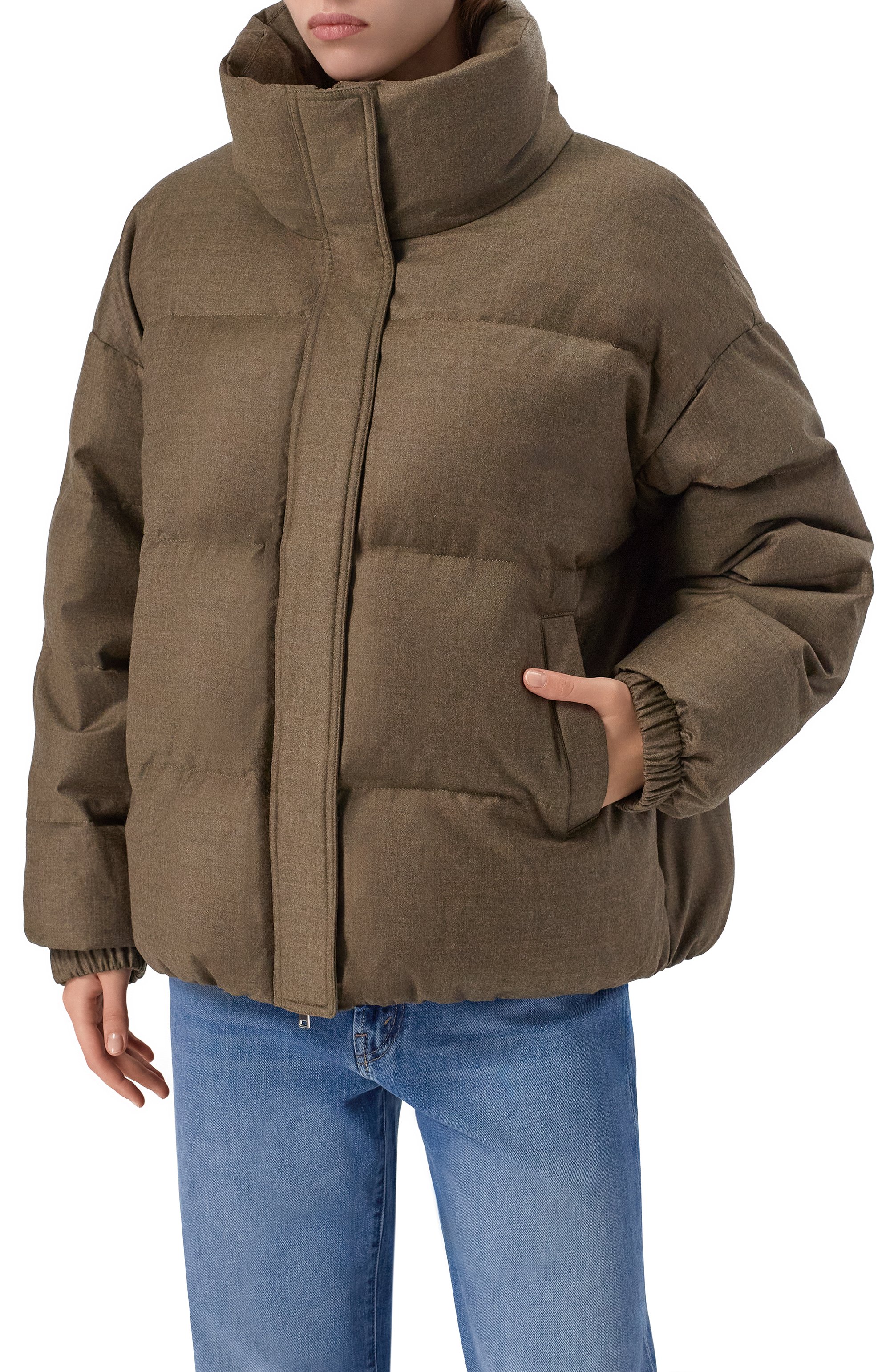 Пуховик с отделкой из соболя YVES SALOMON, арт. 24WYV02766W02W, фото 6