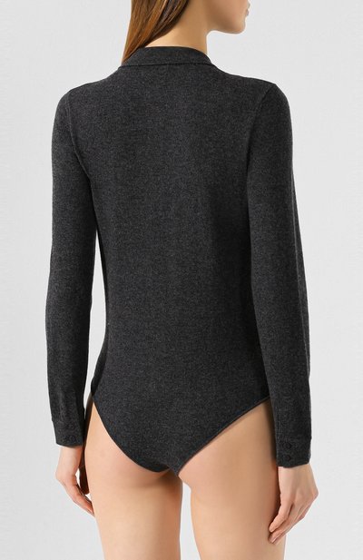 Шерстяное боди NOT SHY серого цвета по цене 11250 руб., арт. 3503036, фото 4 Шерстяное боди NOT SHY, арт. 3503036, фото 4