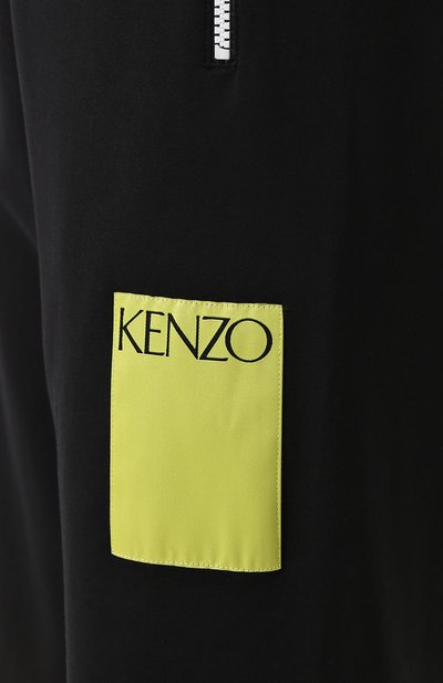 Хлопковые джоггеры KENZO черного цвета по цене 25250 руб., арт. 2PA701955, фото 5 Хлопковые джоггеры KENZO, арт. 2PA701955, фото 5