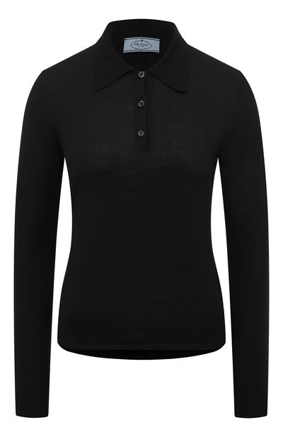 Женский поло из кашемира и шелка PRADA, арт. P24N1H-10G4-F0002-221