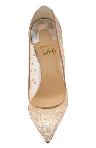 Туфли follies 100 CHRISTIAN LOUBOUTIN, арт. follies strass 100 rete/prisme, фото 4