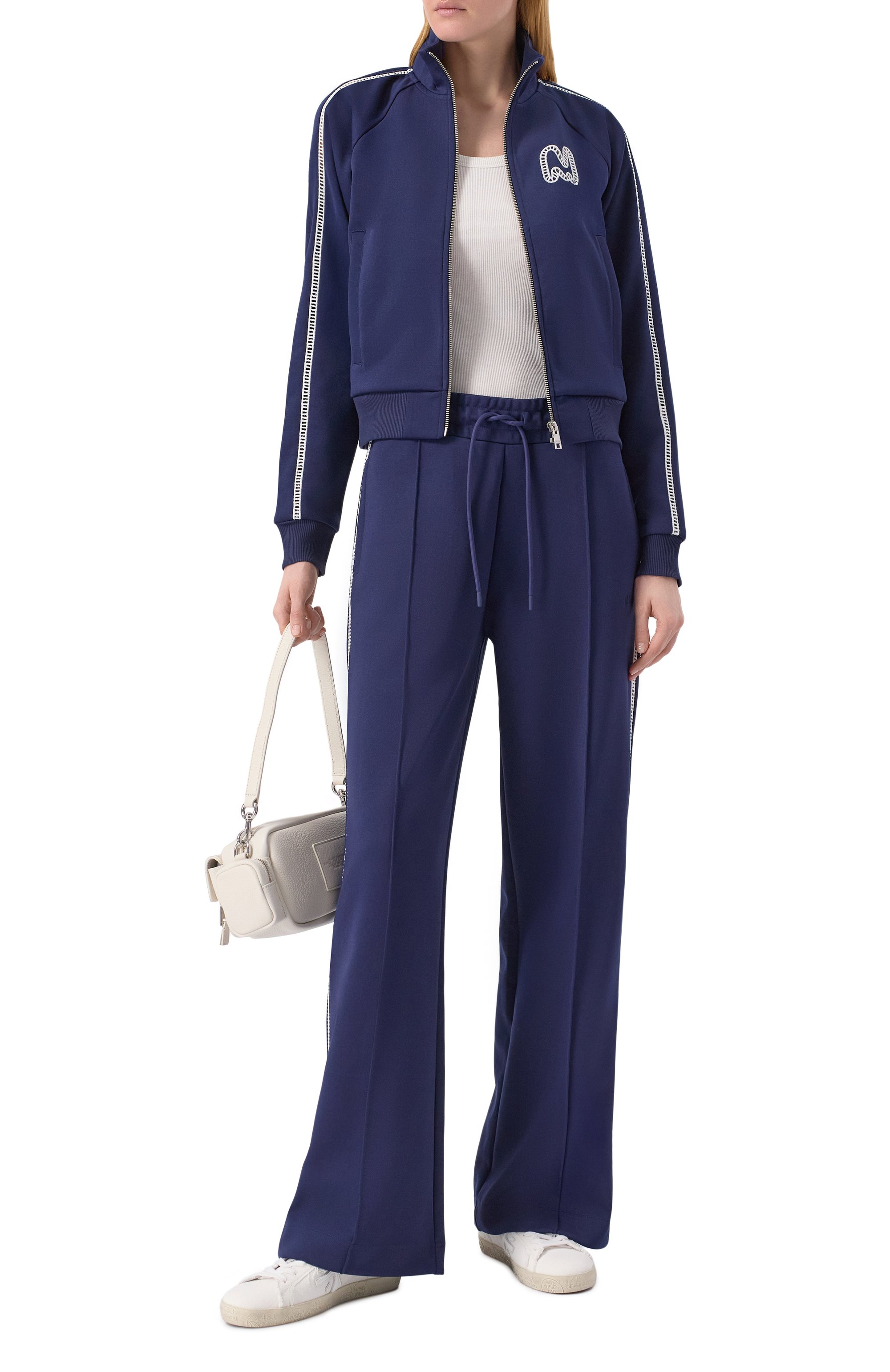 Хлопковая толстовка MSGM темно-синего цвета по цене 28100 руб., арт. 3841MDM136/257267, фото 2 Хлопковая толстовка MSGM, арт. 3841MDM136/257267, фото 2