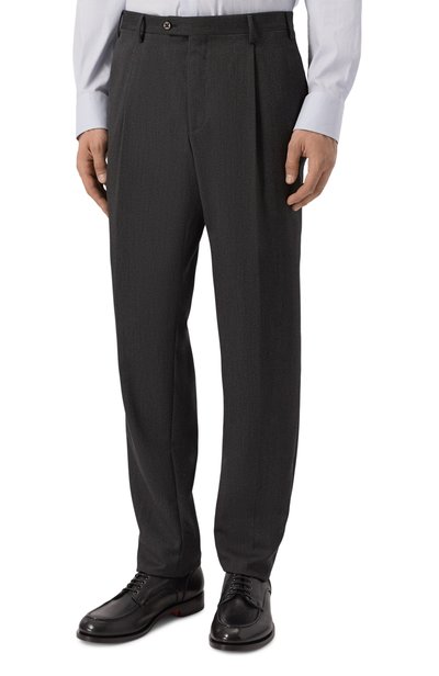 Шерстяные брюки CORNELIANI темно-серого цвета по цене 56450 руб., арт. 285B03/2A18214, фото 3 Шерстяные брюки CORNELIANI, арт. 285B03/2A18214, фото 3
