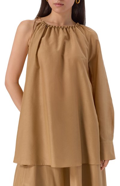 Блузка из хлопка и шелка 12 STOREEZ, арт. 132898, фото 3