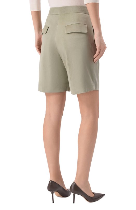 Замшевые шорты MVST M26.2PW.L023/L010 SUEDE Зелёный  M26.2PW.L023/L010 SUEDE Фото 4