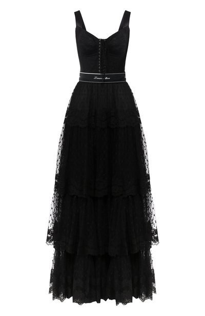 Женское приталенное многоярусное платье со шнуровкой DOLCE & GABBANA, арт. F6B4MT/GDK04