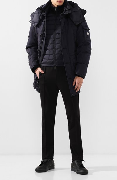 Утепленный кардиган на молнии с воротником-стойкой MONCLER, арт. D2-091-94127-00-94666, фото 2