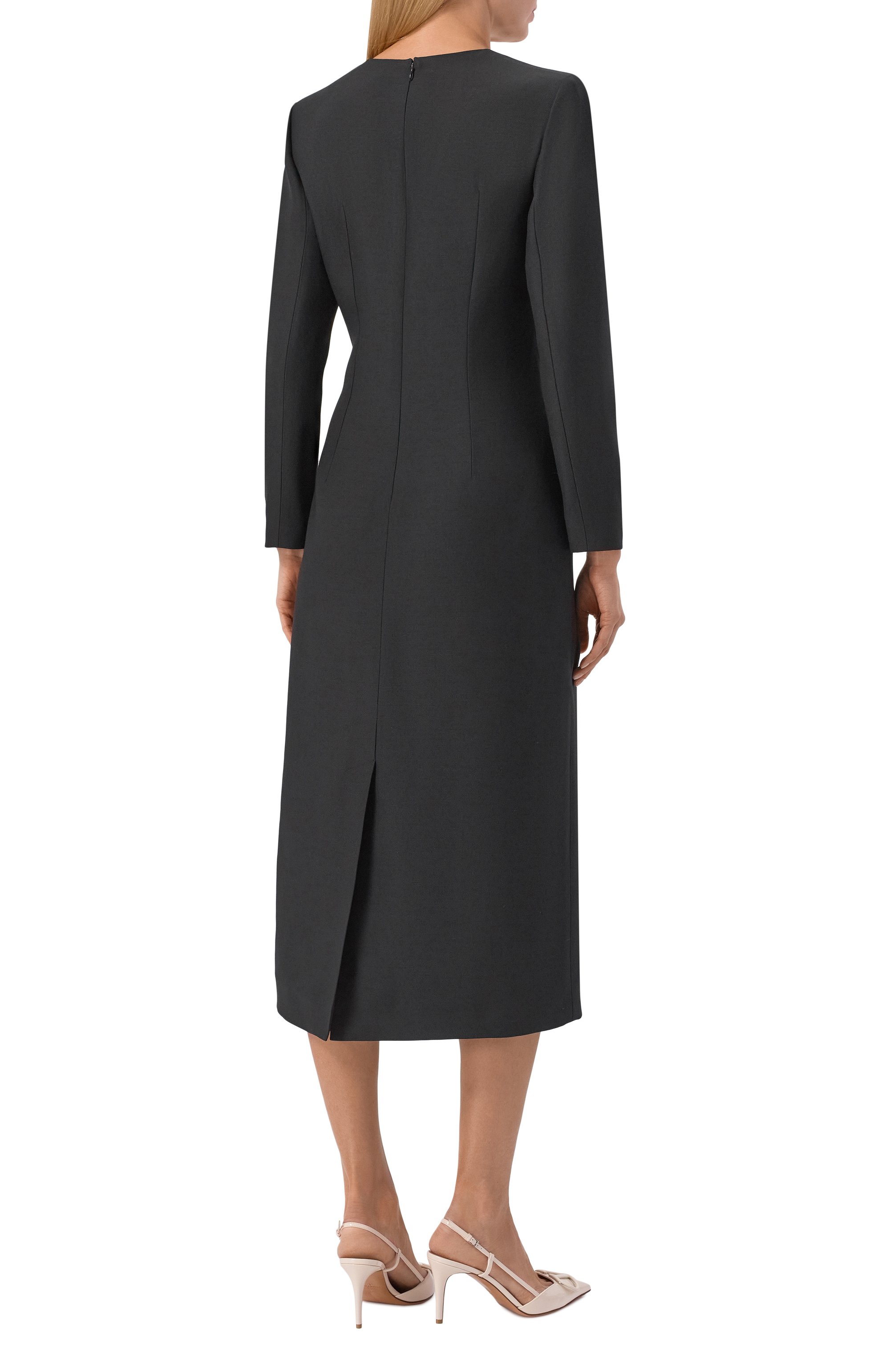 Платье из шерсти и шелка VALENTINO, арт. 8B3VAHZ5/1CF, фото 3