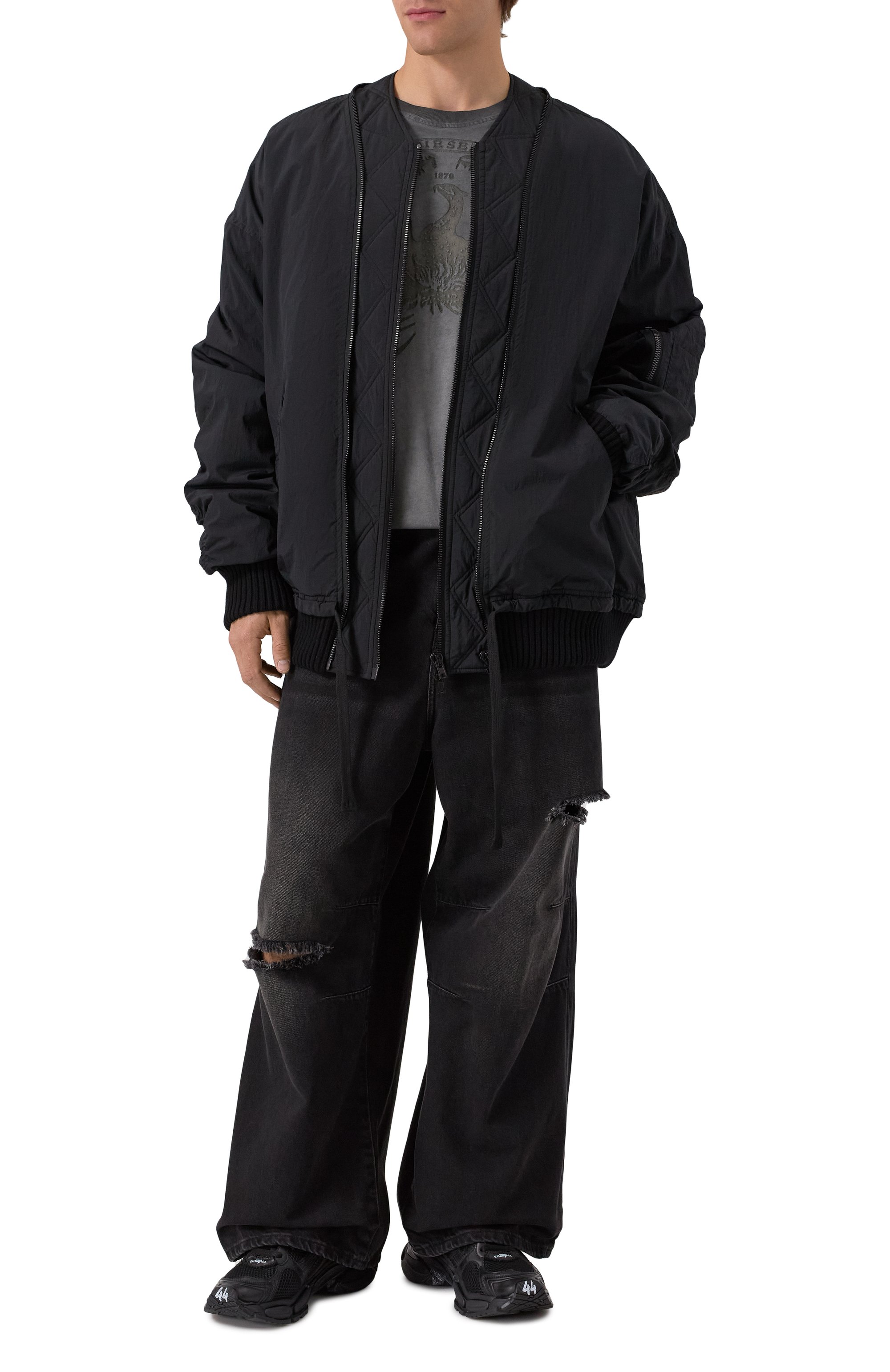 Бомбер ISABEL BENENATO черного цвета по цене 226000 руб., арт. UW96F25, фото 2 Бомбер ISABEL BENENATO, арт. UW96F25, фото 2