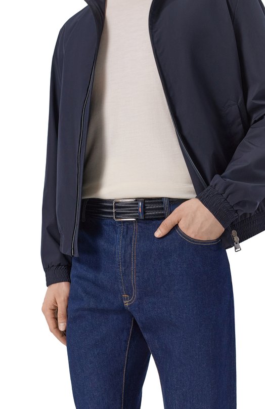 Кожаный ремень Santoni CM35VC010B91EYPL Синий  CM35VC010B91EYPL Фото 2