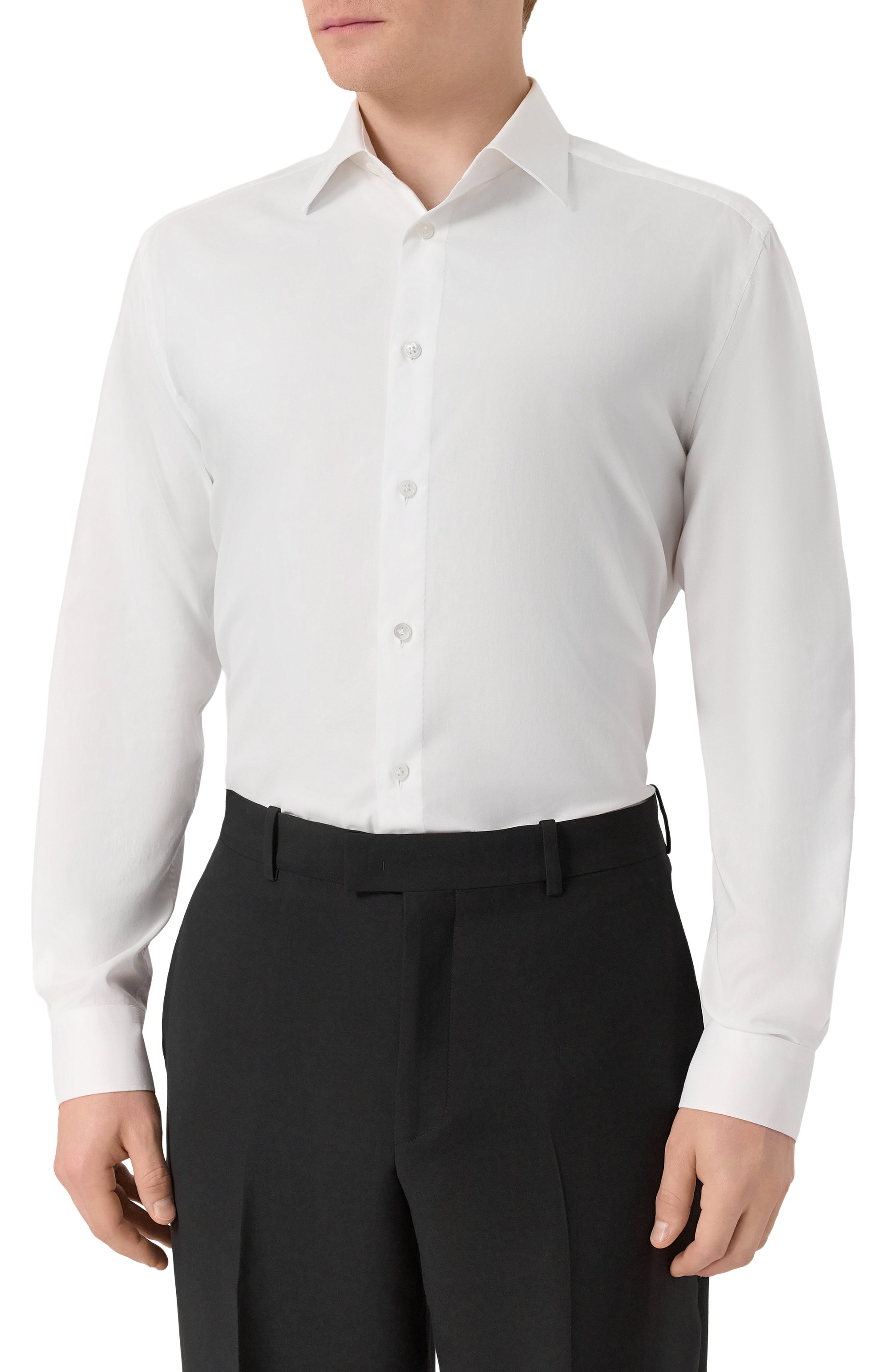 Сорочка из хлопка и шелка 12 STOREEZ, арт. 126420, фото 3