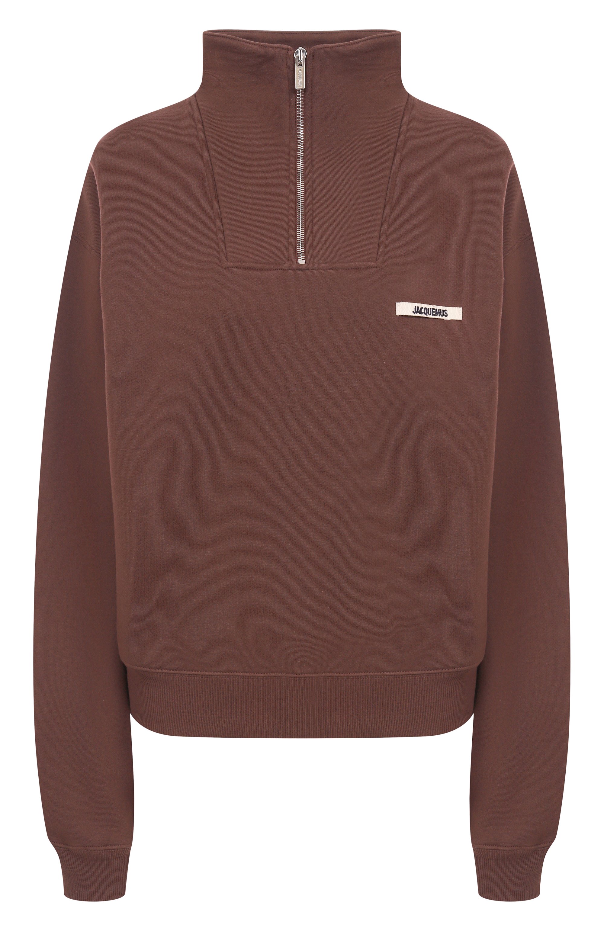 Хлопковый свитшот JACQUEMUS коричневого цвета по цене 51950 руб., арт. 25HSSW00210/AJ00174, фото 1 Хлопковый свитшот JACQUEMUS, арт. 25HSSW00210/AJ00174, фото 1
