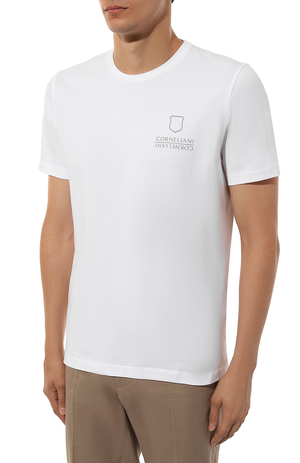 Хлопковая футболка CORNELIANI, арт. 94G586-9425042, фото 3